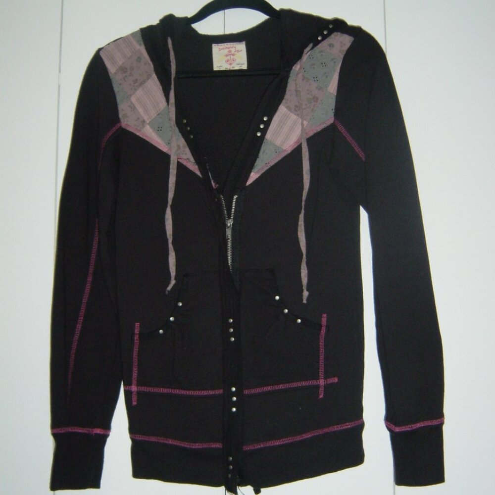 Intimately Free People Solid Studded Hoodie EUC (Size: Medium)